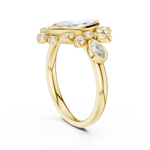 Load image 1 in gallery view. marquise-14k yellow gold|marquise-18k yellow gold