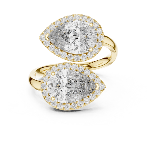 Load image 1 in gallery view. pear-14k yellow gold|pear-18k yellow gold