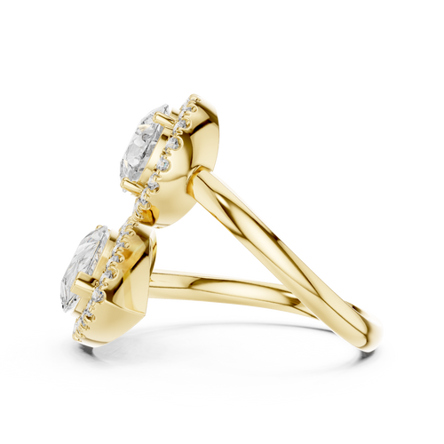 Load image 1 in gallery view. pear-14k yellow gold|pear-18k yellow gold
