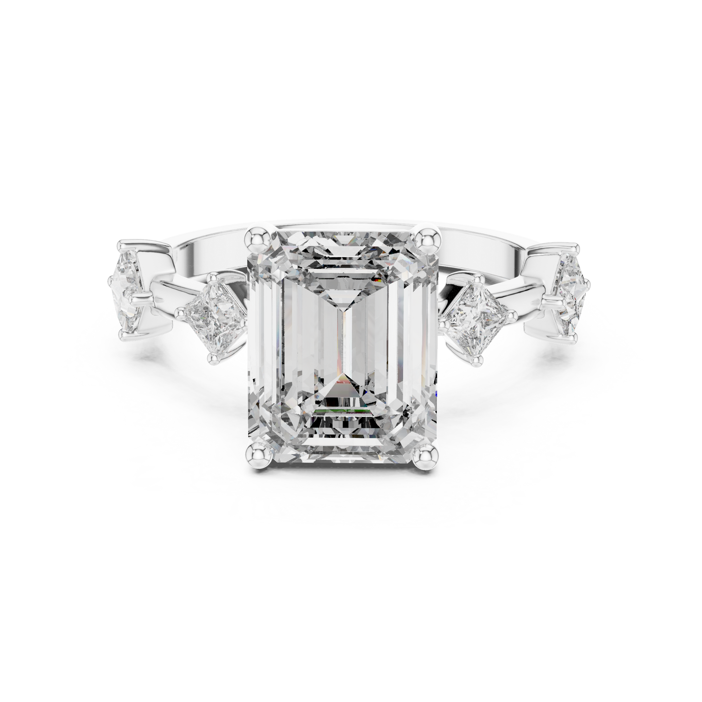 emerald-14k white gold|emerald-18k white gold|emerald-platinum