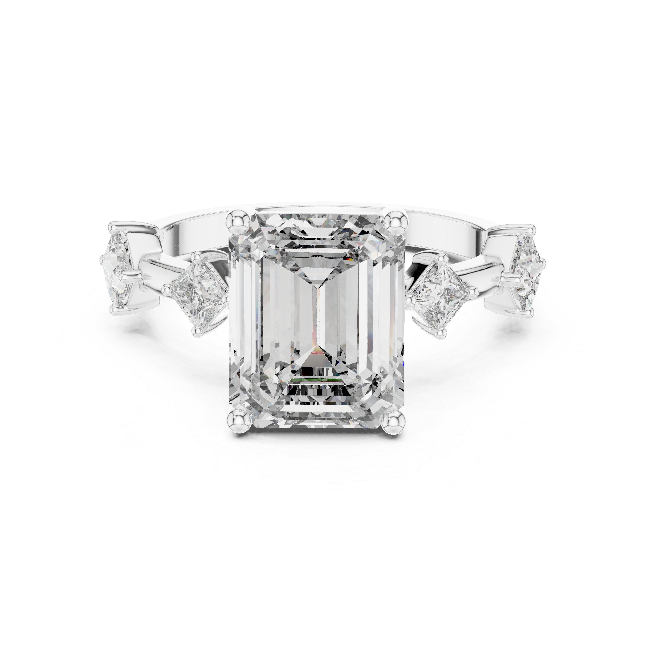emerald-14k white gold|emerald-18k white gold|emerald-platinum