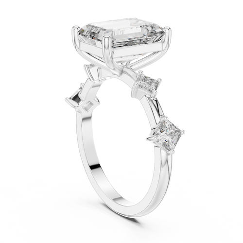 Load image 1 in gallery view. emerald-14k white gold|emerald-18k white gold|emerald-platinum