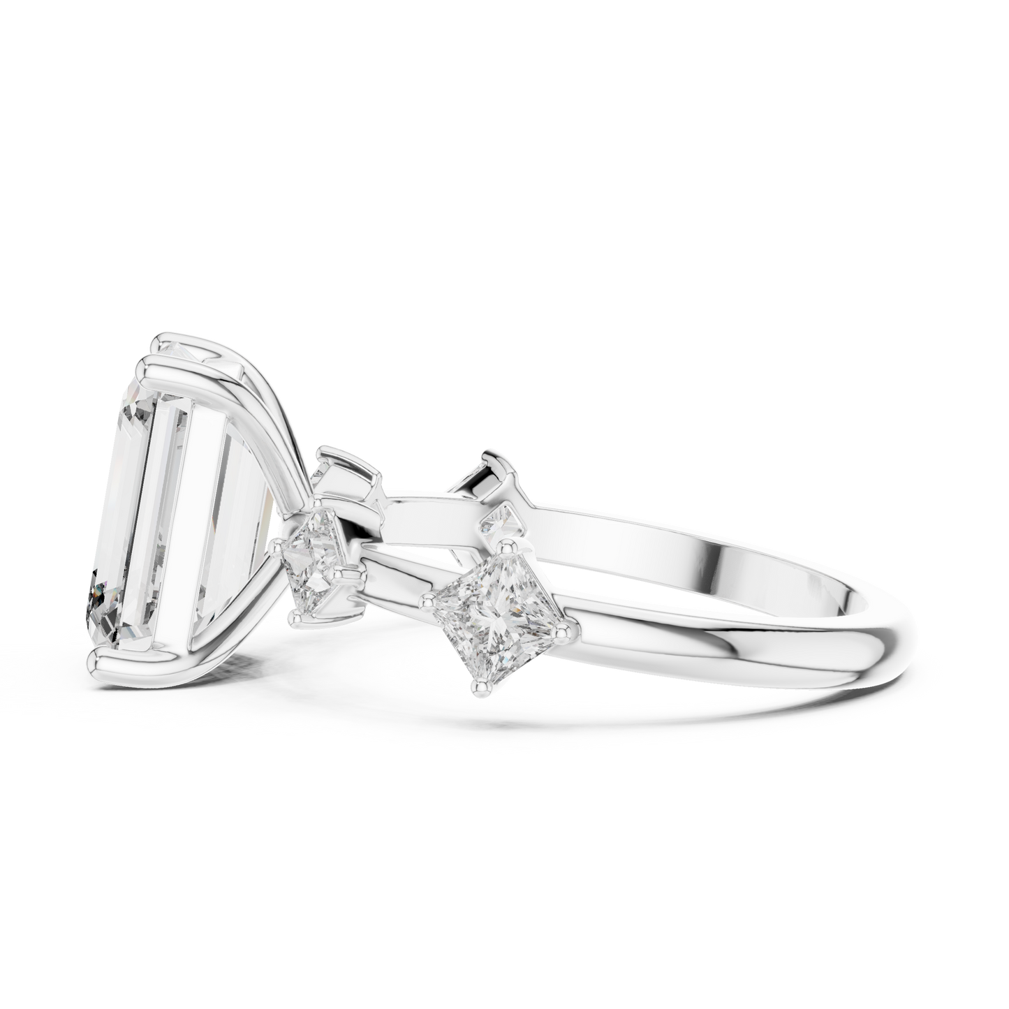 emerald-14k white gold|emerald-18k white gold|emerald-platinum