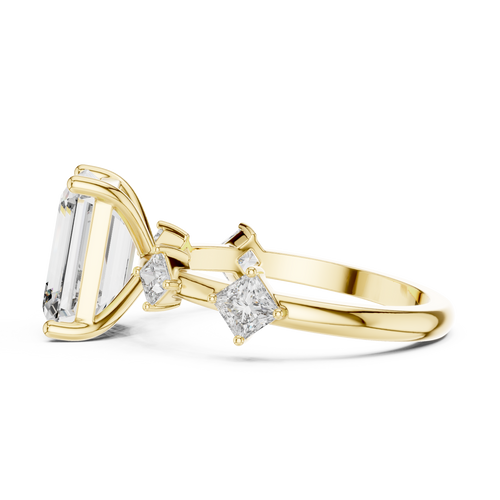 Load image 1 in gallery view. emerald-14k yellow gold|emerald-18k yellow gold
