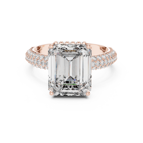 Load image 1 in gallery view. emerald-14k rose gold|emerald-18k rose gold