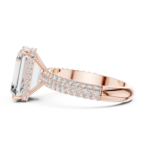 Load image 1 in gallery view. emerald-14k rose gold|emerald-18k rose gold