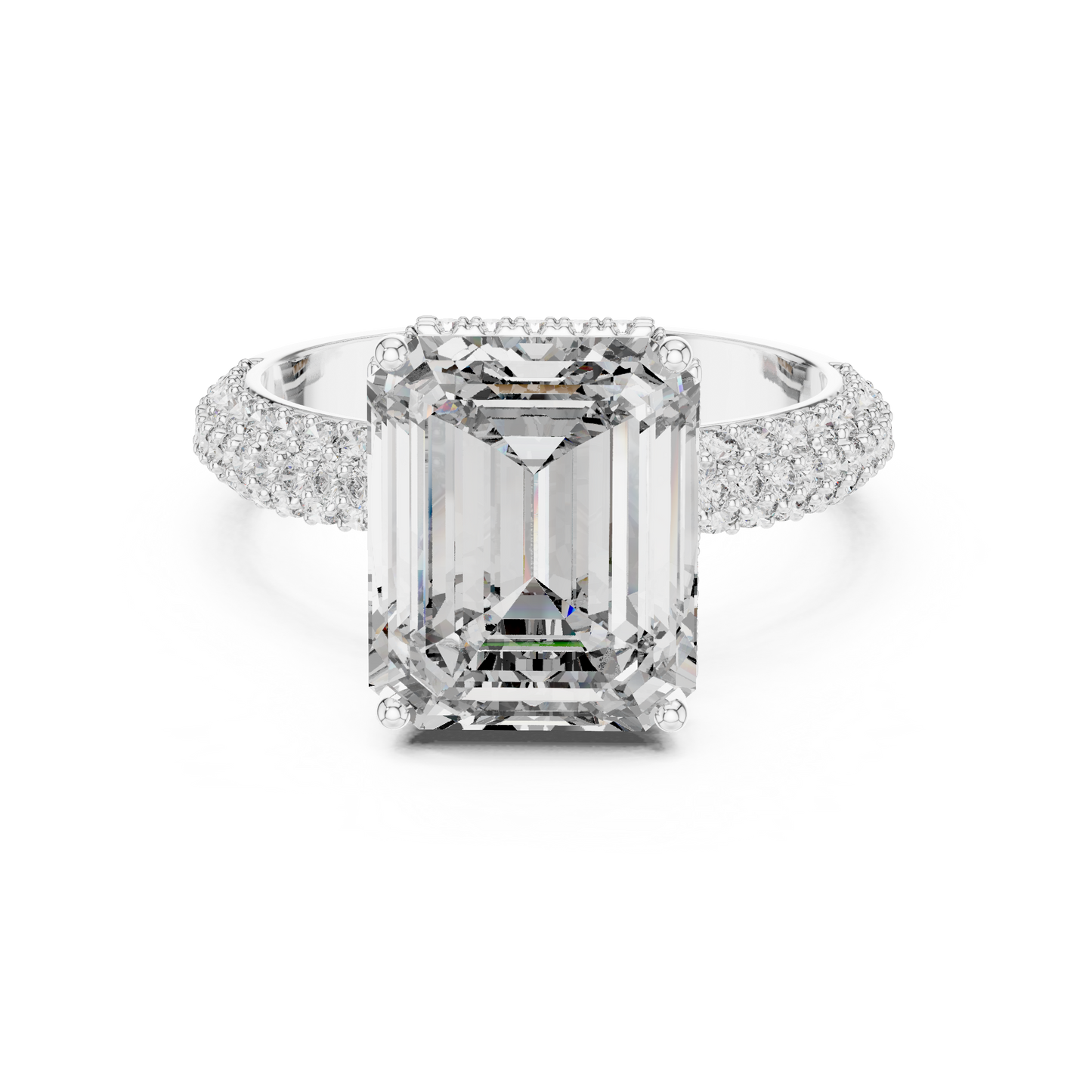 emerald-14k white gold|emerald-18k white gold|emerald-platinum