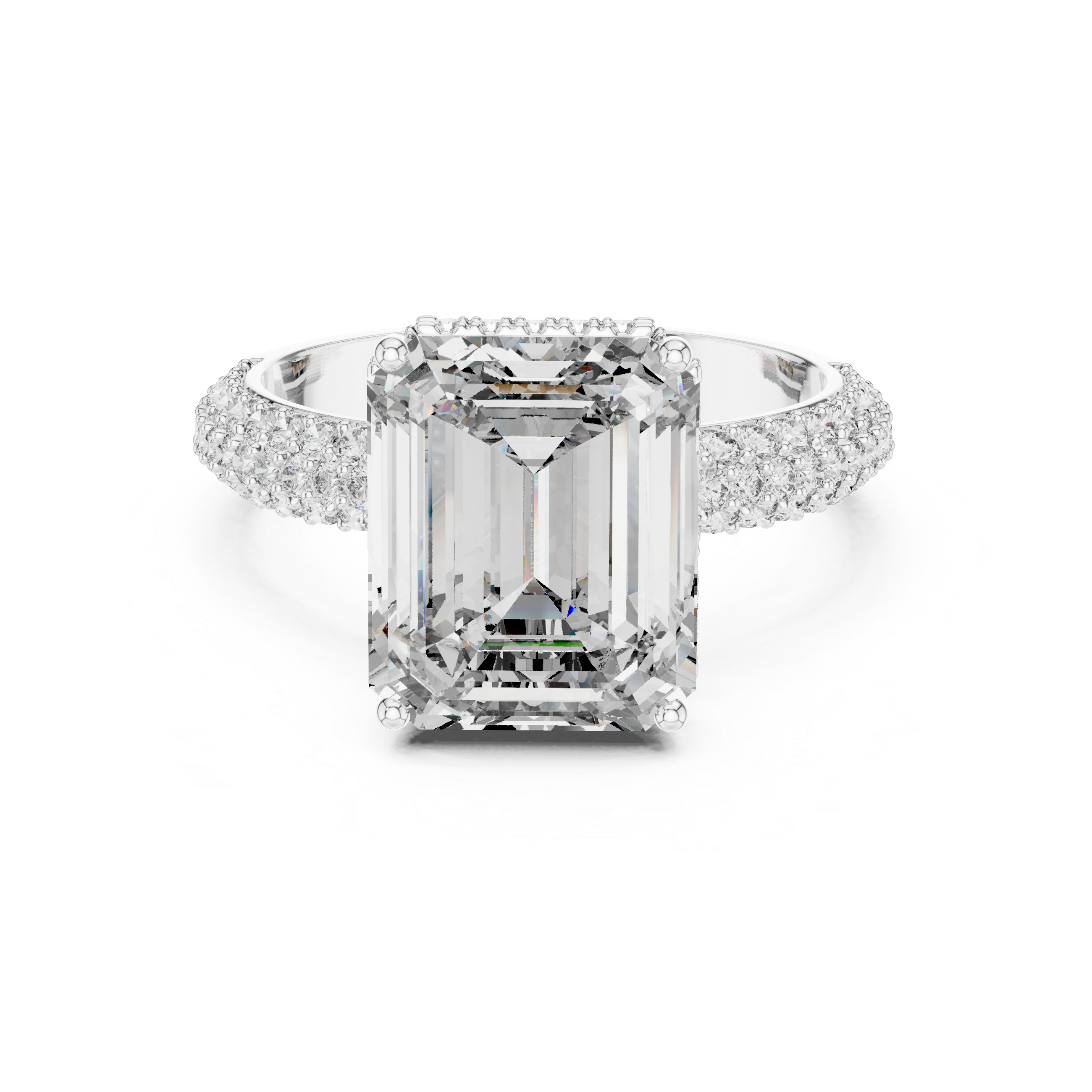 emerald-14k white gold|emerald-18k white gold|emerald-platinum