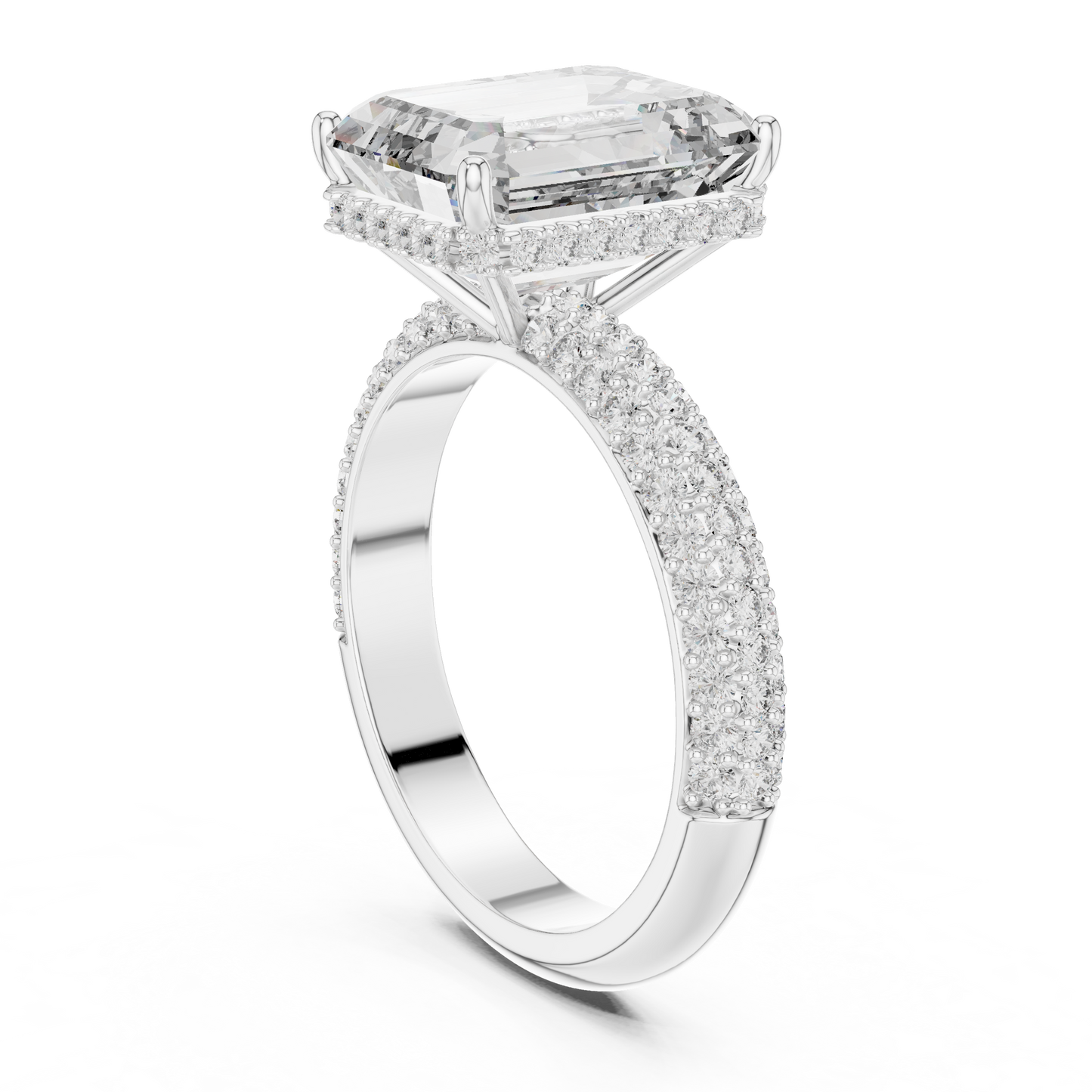 emerald-14k white gold|emerald-18k white gold|emerald-platinum