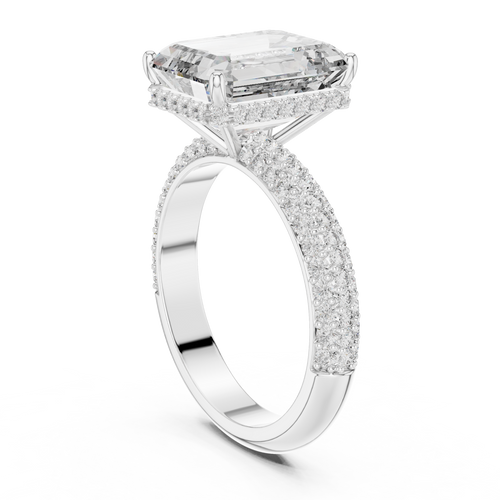 Load image 1 in gallery view. emerald-14k white gold|emerald-18k white gold|emerald-platinum