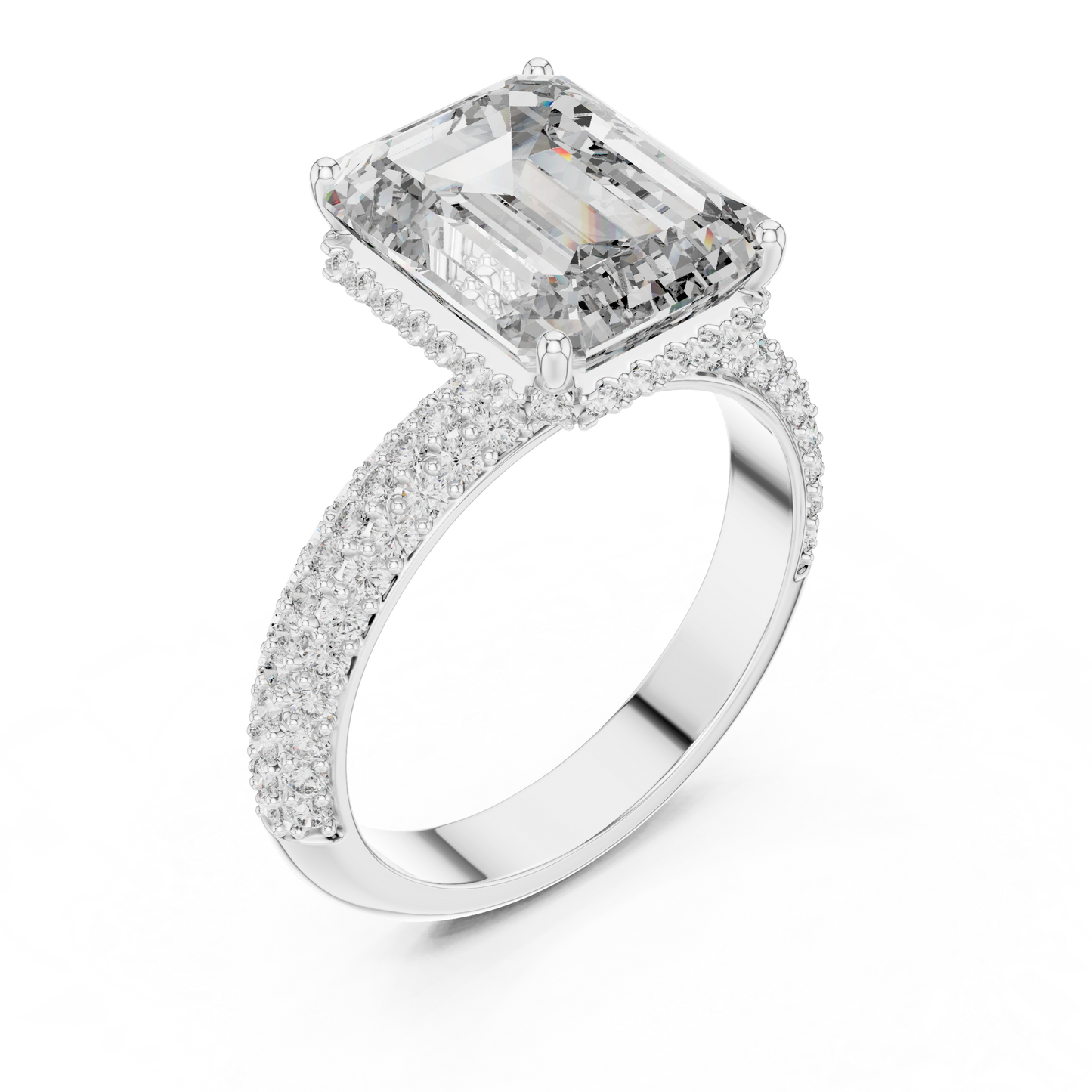 emerald-14k white gold|emerald-18k white gold|emerald-platinum
