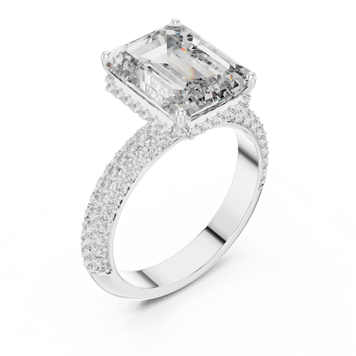 Load image 1 in gallery view. emerald-14k white gold|emerald-18k white gold|emerald-platinum