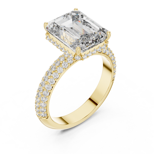 Load image 1 in gallery view. emerald-14k yellow gold|emerald-18k yellow gold