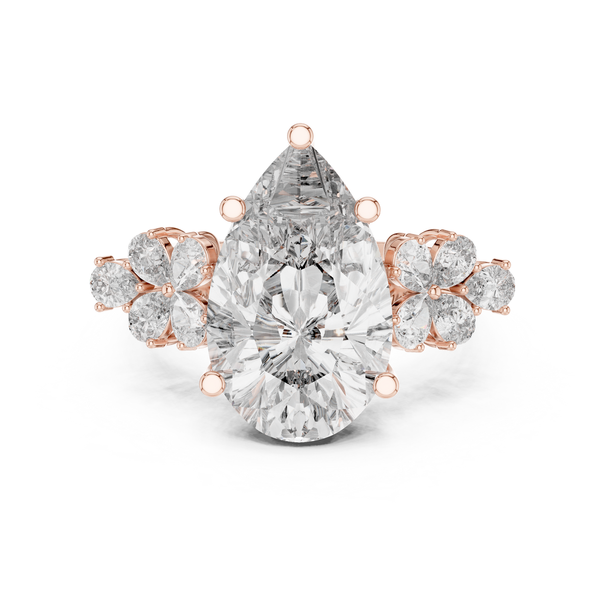 pear-14k rose gold|pear-18k rose gold