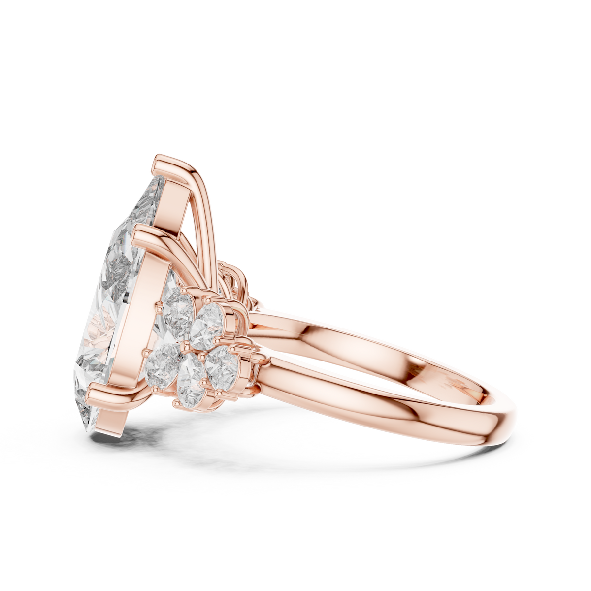 pear-14k rose gold|pear-18k rose gold