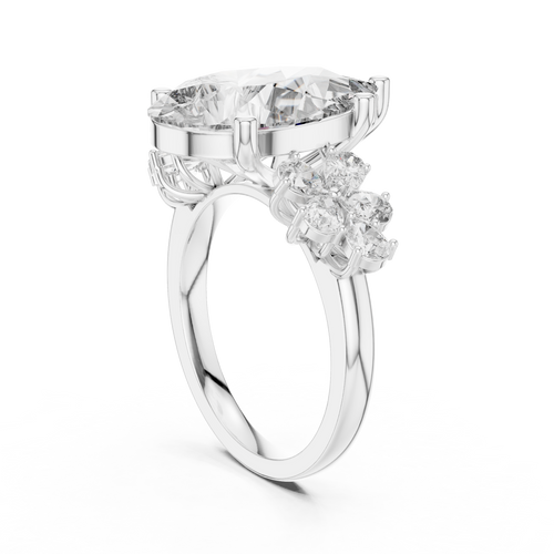 Load image 1 in gallery view. pear-14k white gold|pear-18k white gold|pear-platinum