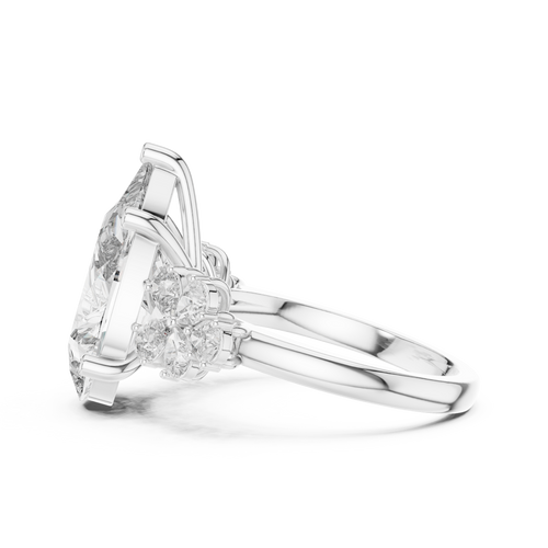 Load image 1 in gallery view. pear-14k white gold|pear-18k white gold|pear-platinum