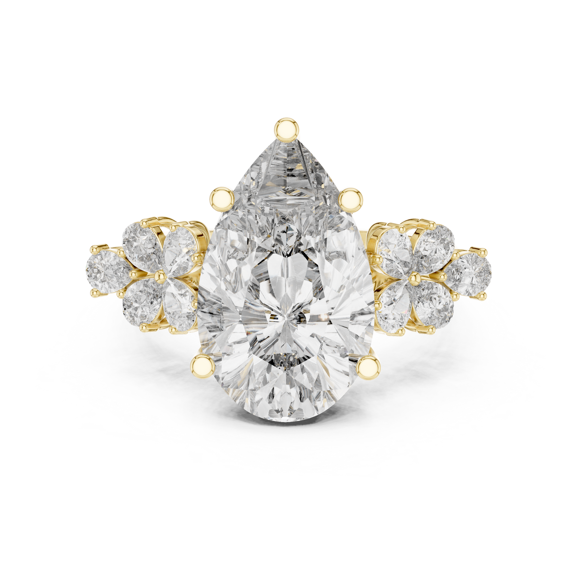 pear-14k yellow gold|pear-18k yellow gold