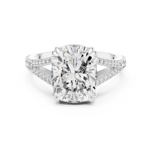 Load image 1 in gallery view. cushion-14k white gold|cushion-18k white gold|cushion-platinum