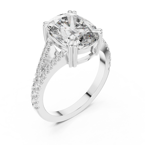 Load image 1 in gallery view. cushion-14k white gold|cushion-18k white gold|cushion-platinum