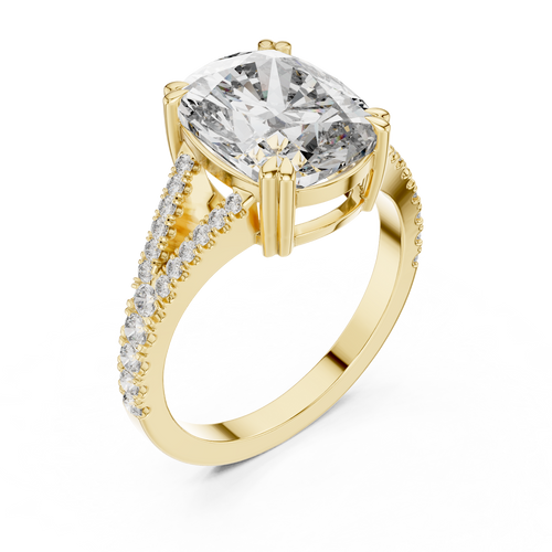 Load image 1 in gallery view. cushion-14k yellow gold|cushion-18k yellow gold