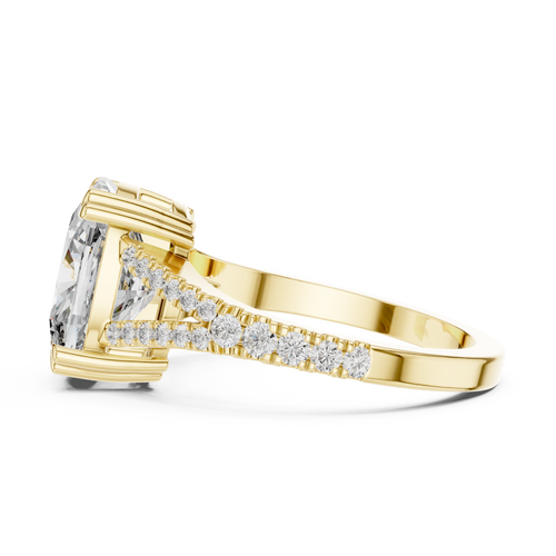 Load image 1 in gallery view. cushion-14k yellow gold|cushion-18k yellow gold