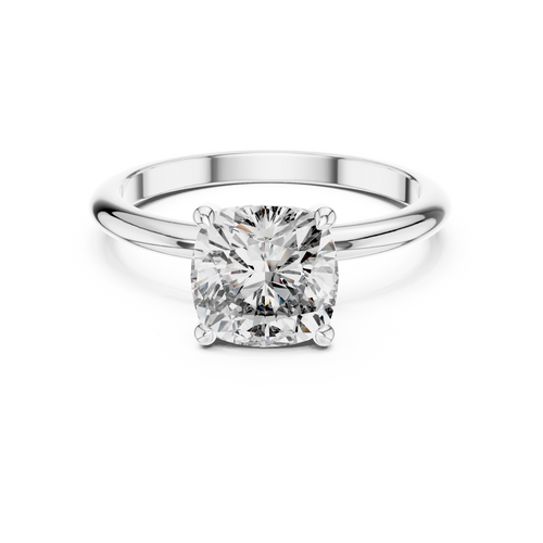 Load image 1 in gallery view. cushion-14k white gold|cushion-18k white gold|cushion-platinum