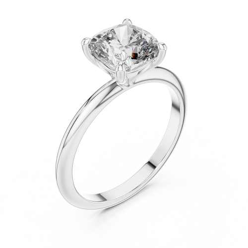 Load image 1 in gallery view. cushion-14k white gold|cushion-18k white gold|cushion-platinum