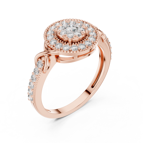Load image 1 in gallery view. round-14k rose gold|round-18k rose gold