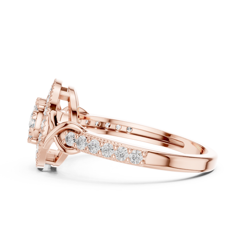 Load image 1 in gallery view. round-14k rose gold|round-18k rose gold