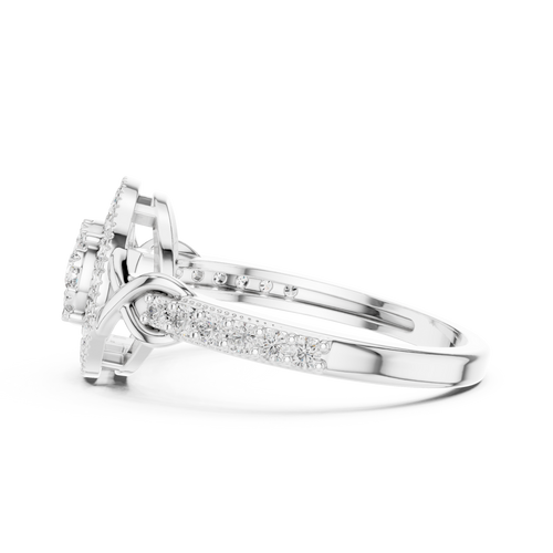 Load image 1 in gallery view. round-14k white gold|round-18k white gold|round-platinum