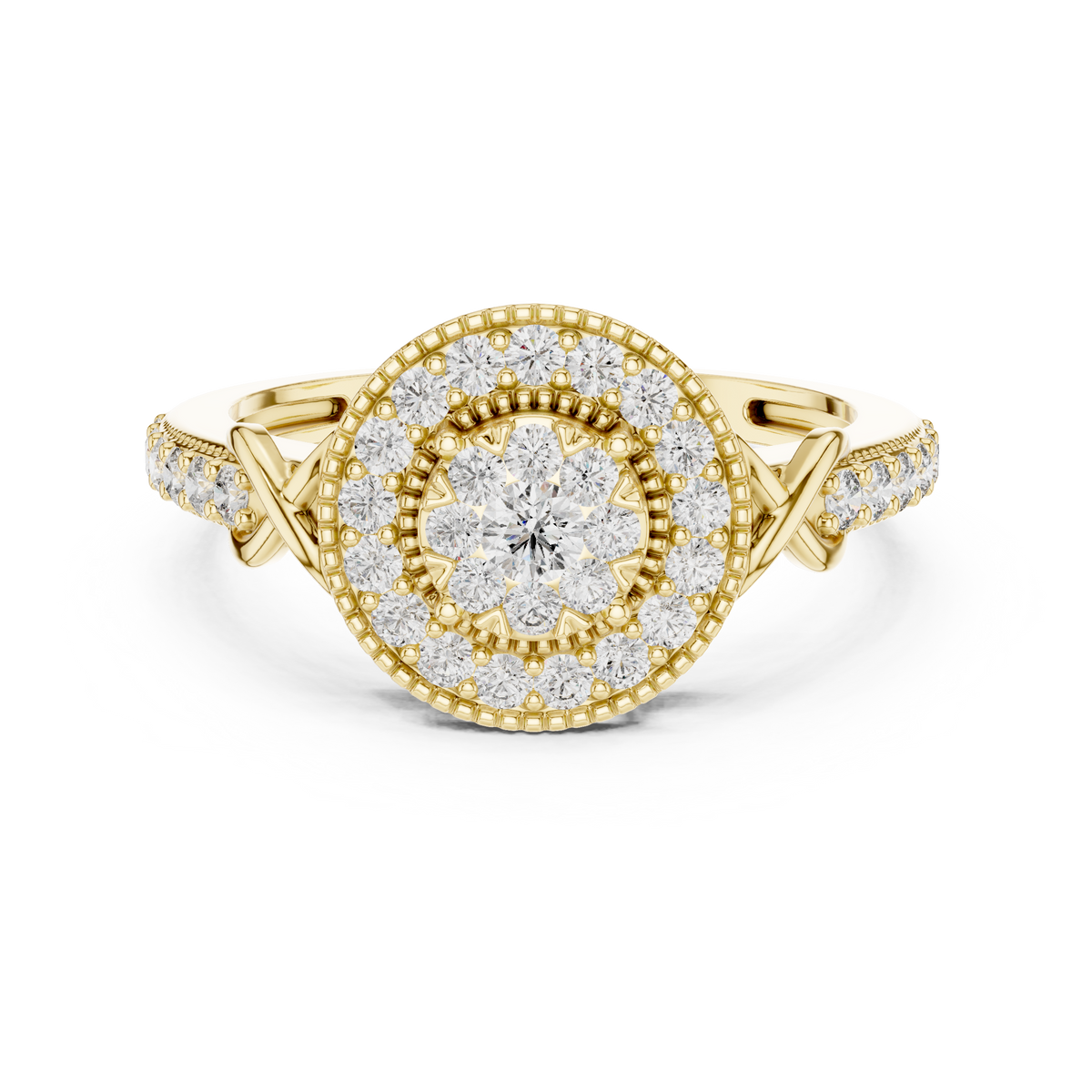 round-14k yellow gold|round-18k yellow gold