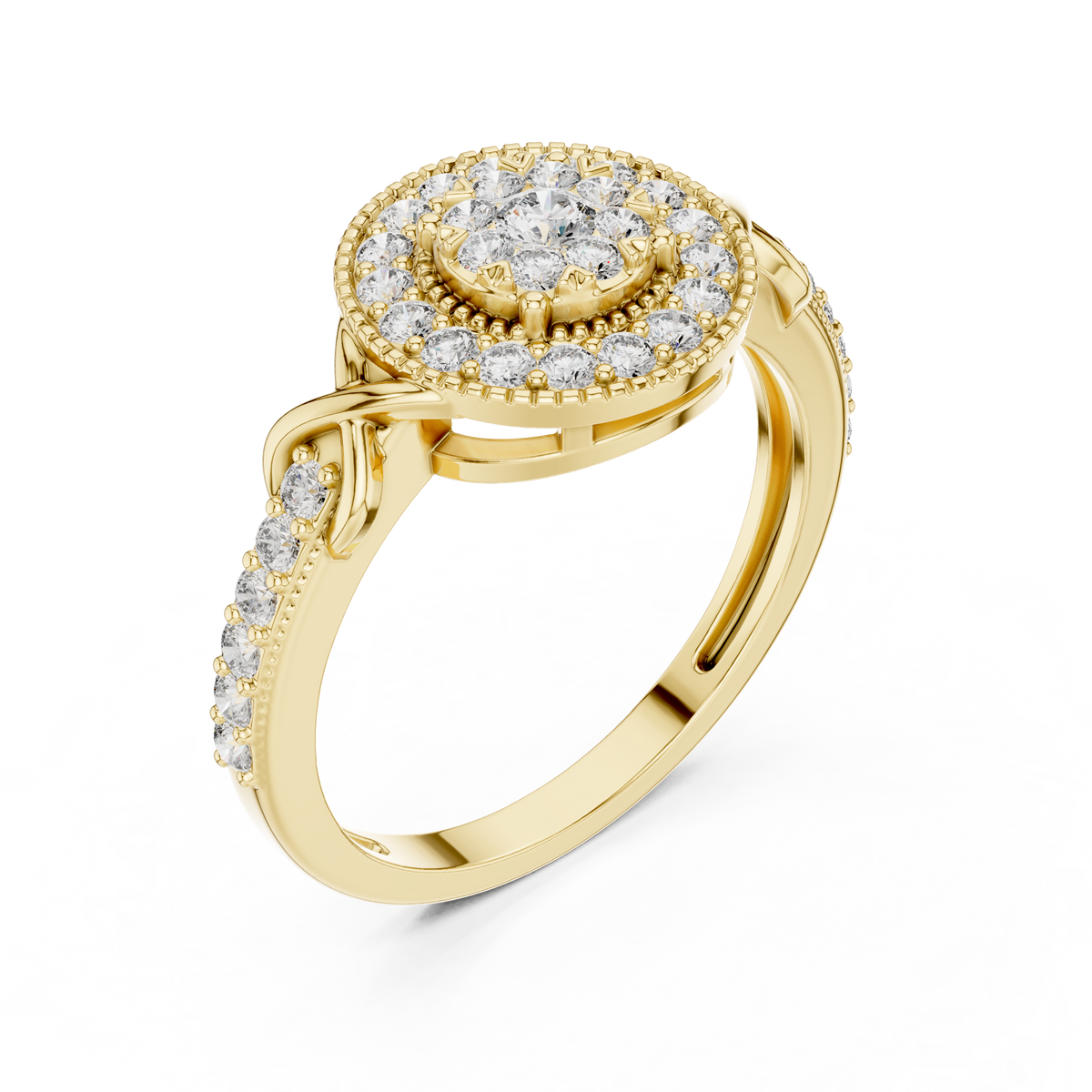 round-14k yellow gold|round-18k yellow gold