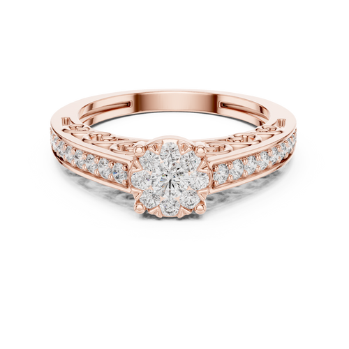 Load image 1 in gallery view. round-14k rose gold|round-18k rose gold