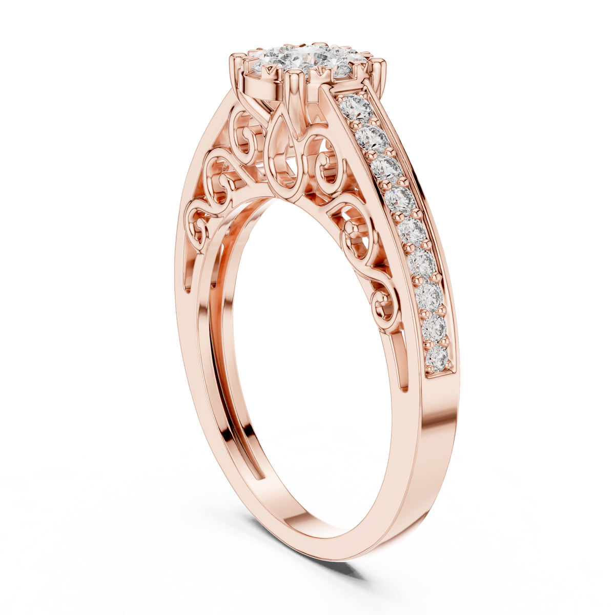 round-14k rose gold|round-18k rose gold