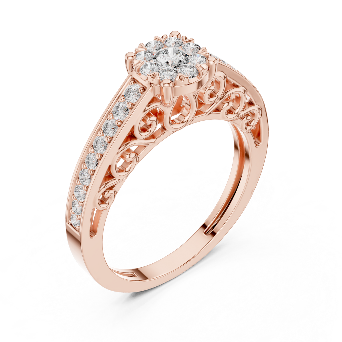 round-14k rose gold|round-18k rose gold