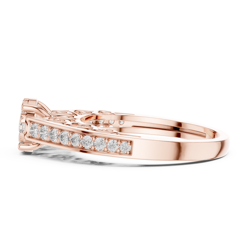 Load image 1 in gallery view. round-14k rose gold|round-18k rose gold