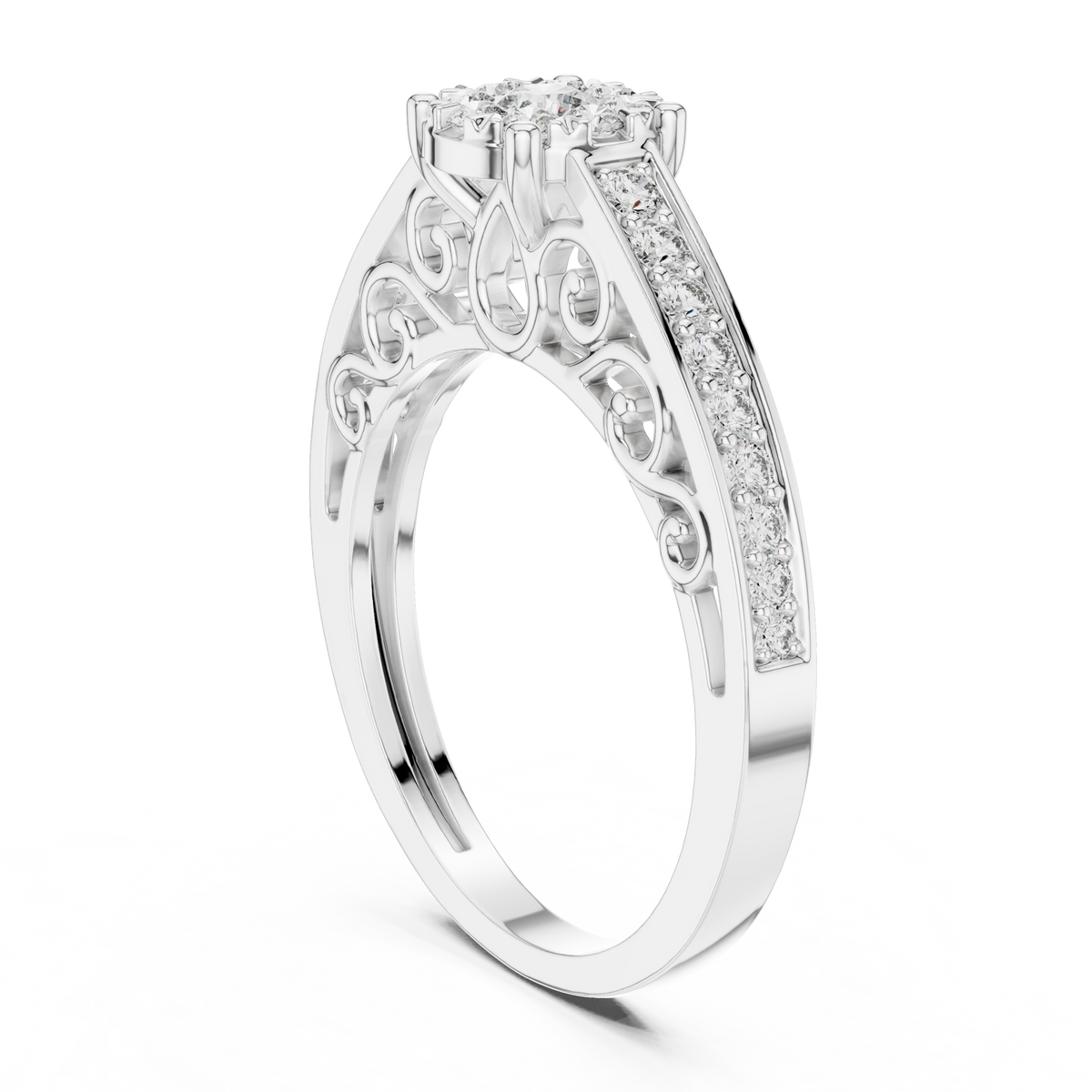 round-14k white gold|round-18k white gold|round-platinum
