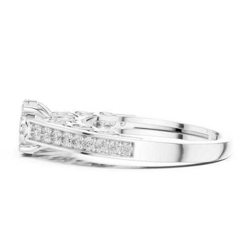Load image 1 in gallery view. round-14k white gold|round-18k white gold|round-platinum