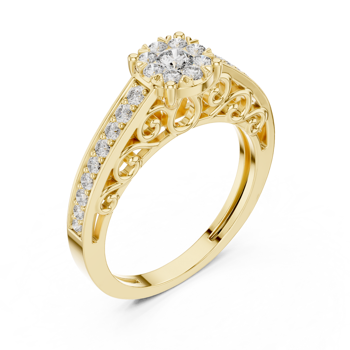 round-14k yellow gold|round-18k yellow gold