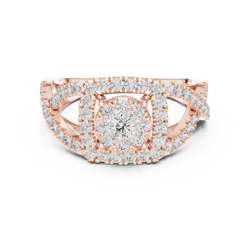 Load image 1 in gallery view. round-14k rose gold|round-18k rose gold