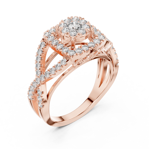 Load image 1 in gallery view. round-14k rose gold|round-18k rose gold