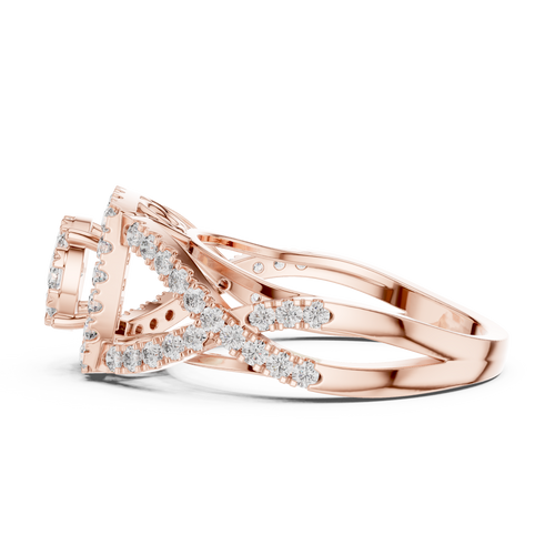 Load image 1 in gallery view. round-14k rose gold|round-18k rose gold