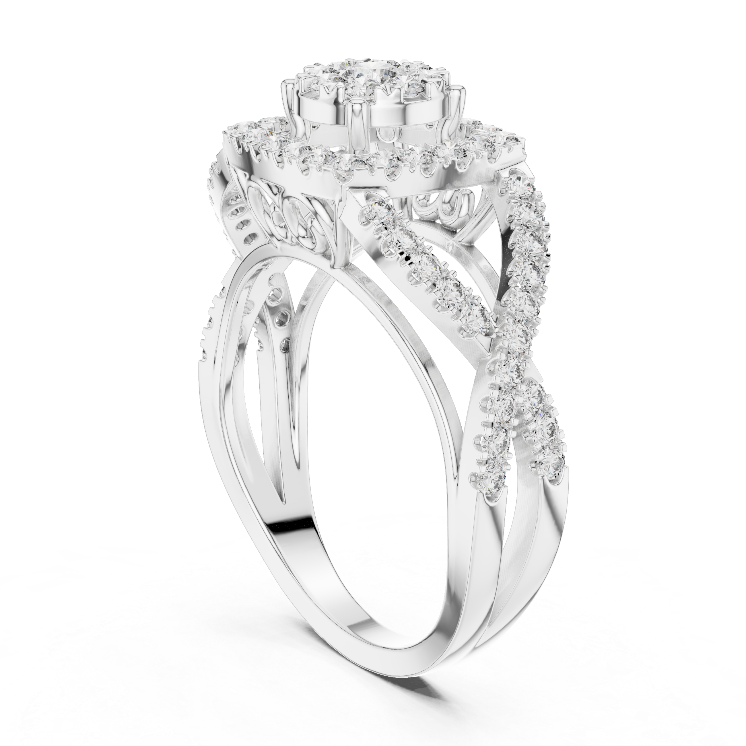 round-14k white gold|round-18k white gold|round-platinum