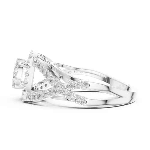 Load image 1 in gallery view. round-14k white gold|round-18k white gold|round-platinum