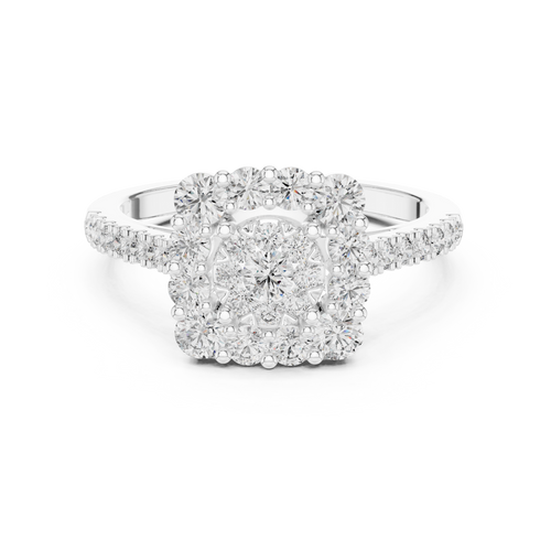 Load image 1 in gallery view. oval-14k white gold|oval-18k white gold|oval-platinum