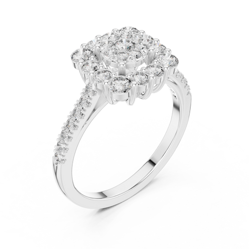 Load image 1 in gallery view. oval-14k white gold|oval-18k white gold|oval-platinum