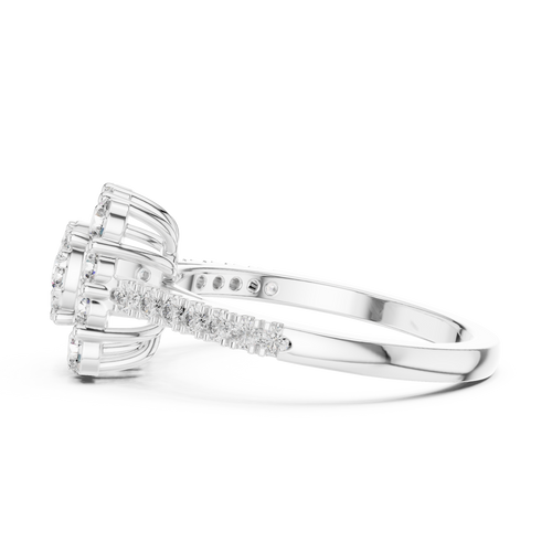 Load image 1 in gallery view. oval-14k white gold|oval-18k white gold|oval-platinum