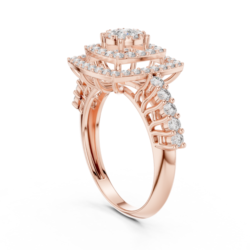 Load image 1 in gallery view. cushion-14k rose gold|cushion-18k rose gold