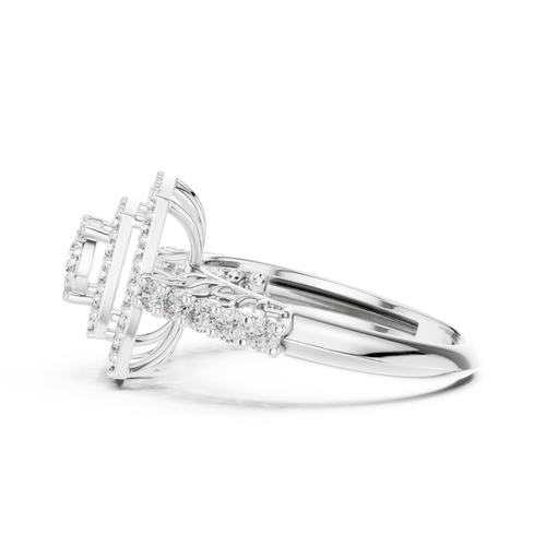 Load image 1 in gallery view. cushion-14k white gold|cushion-18k white gold|cushion-platinum